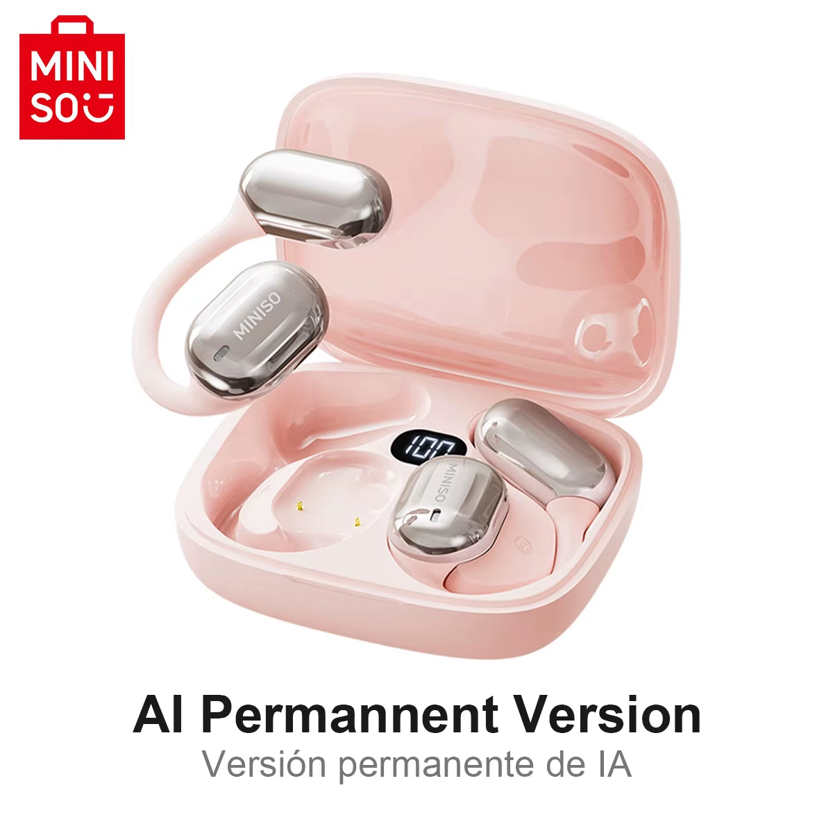 MS162 Intelligent Bluetooth Translation Earbuds Wireless Headphones Chat Headset Office Travel,16Mm Driver Unit