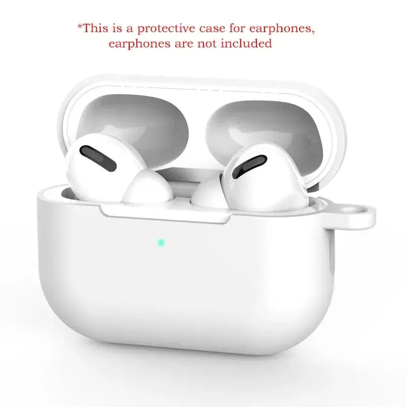 For Airpods Pro Protective Case Silicone New Solid Color Apple Bluetooth Headset Soft Case Protective Cover