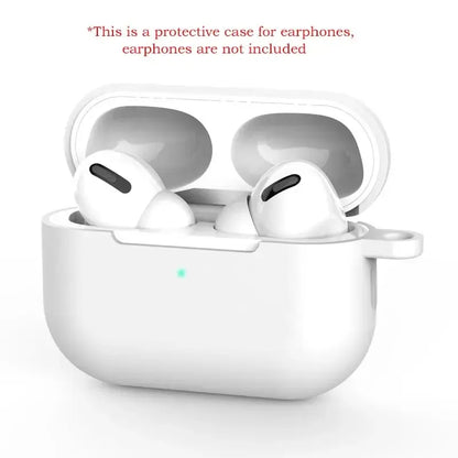 For Airpods Pro Protective Case Silicone New Solid Color Apple Bluetooth Headset Soft Case Protective Cover