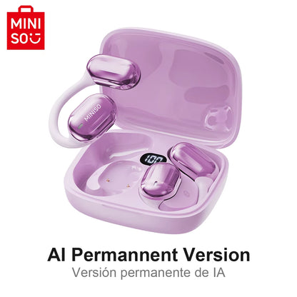 MS162 Intelligent Bluetooth Translation Earbuds Wireless Headphones Chat Headset Office Travel,16Mm Driver Unit
