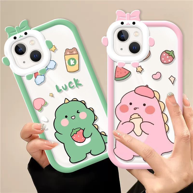 Lucky Little Dinosaur Clear Case for iPhone Models