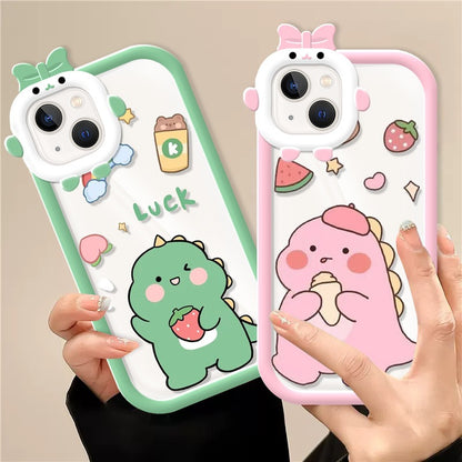 Lucky Little Dinosaur Clear Case for iPhone Models