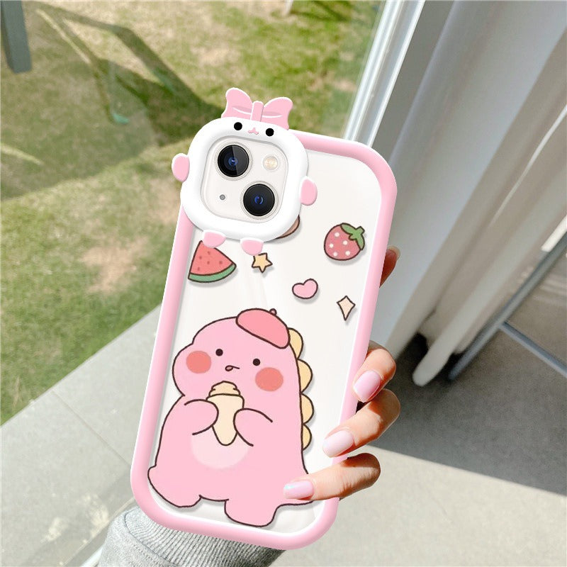 Lucky Little Dinosaur Clear Case for iPhone Models