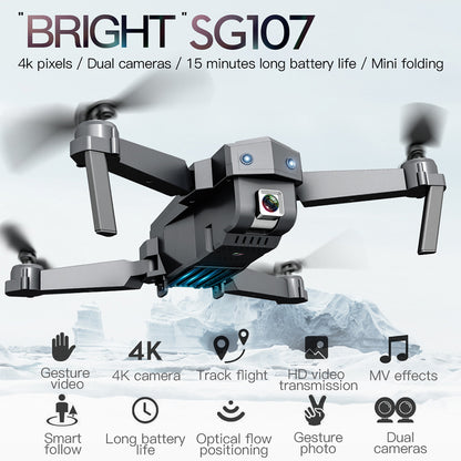 SG107 Mini 4K HD Foldable Drone with Remote Control