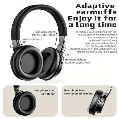 A51 Lightweight Foldable Over-Ear Stereo Bass Headphones