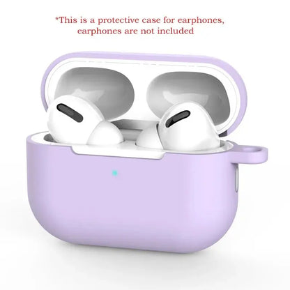 For Airpods Pro Protective Case Silicone New Solid Color Apple Bluetooth Headset Soft Case Protective Cover