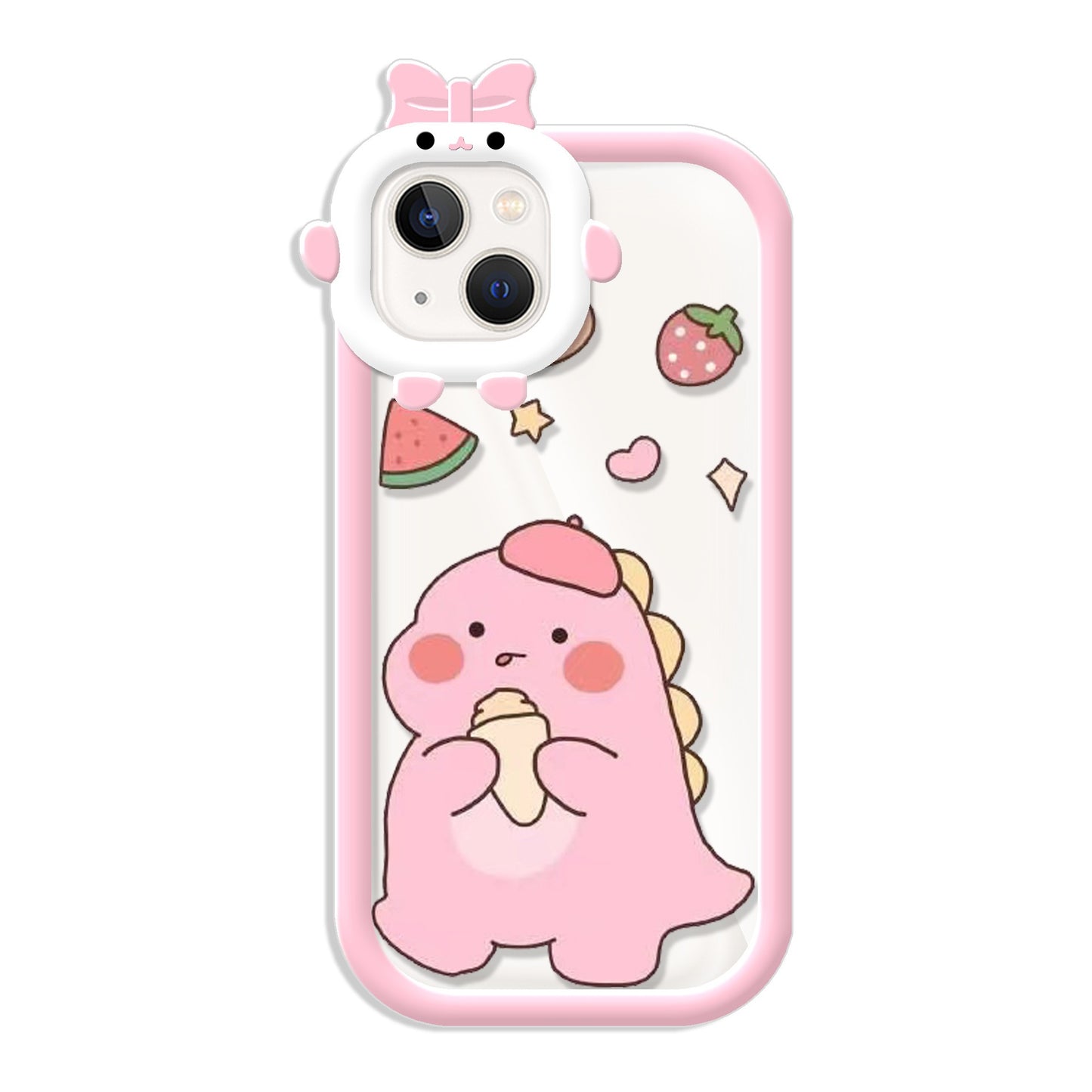 Lucky Little Dinosaur Clear Case for iPhone Models