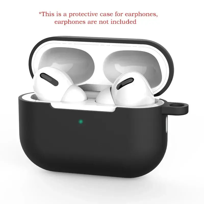 For Airpods Pro Protective Case Silicone New Solid Color Apple Bluetooth Headset Soft Case Protective Cover