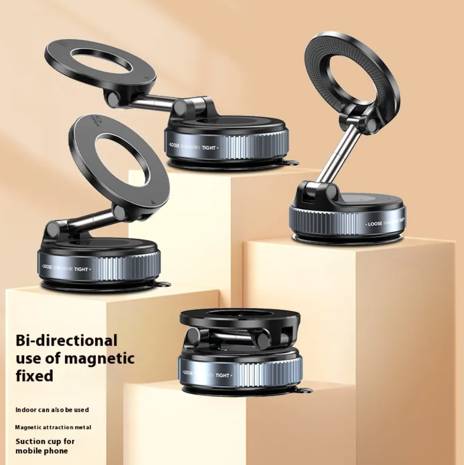 Vacuum Rotary Magnetic Car Phone Holder